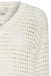 Ichi IHLaluha Long Sleeved Sweater- White Whisper