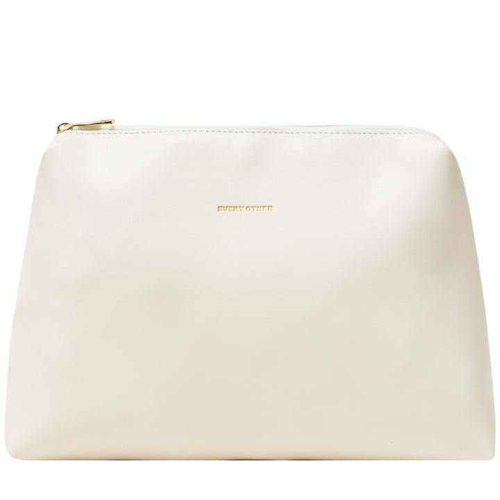 EVERY OTHER Straw Box Tote Bag - White