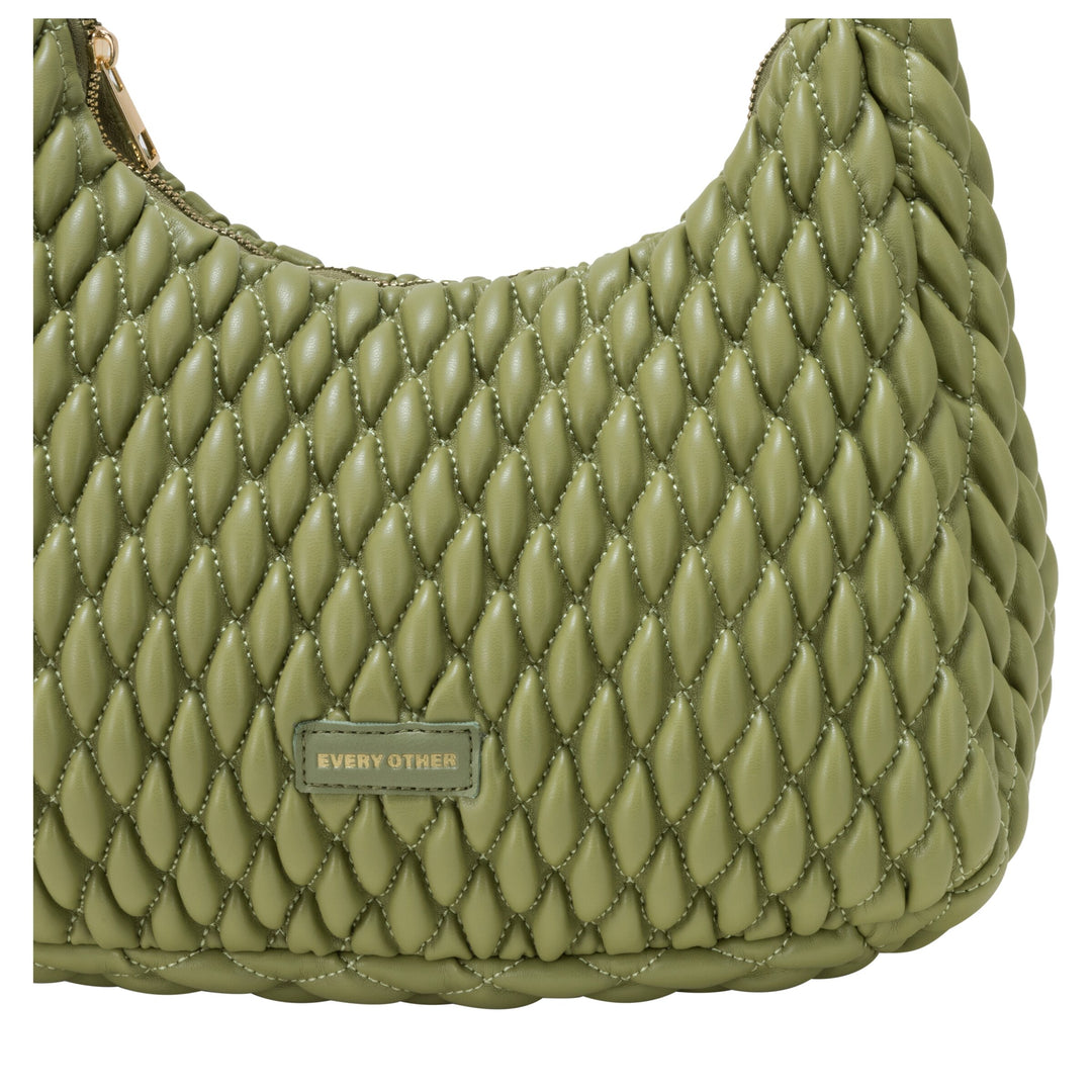 EVERY OTHER Quilted Shoulder Bag - Olive