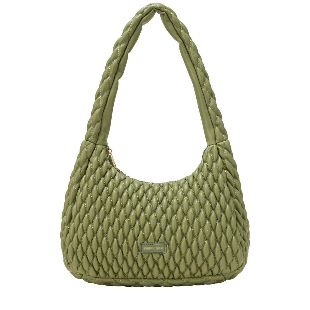 EVERY OTHER Quilted Shoulder Bag - Olive