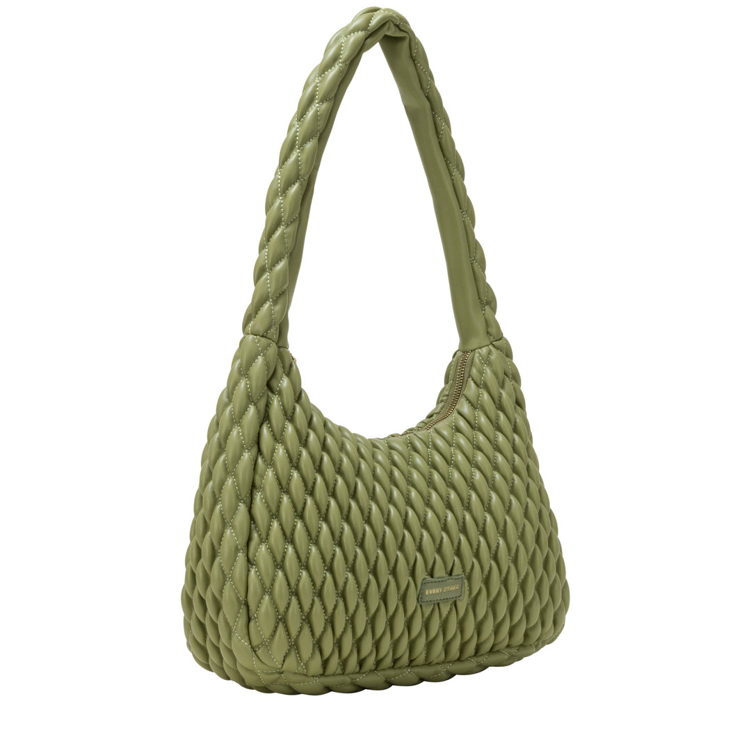 EVERY OTHER Quilted Shoulder Bag - Olive