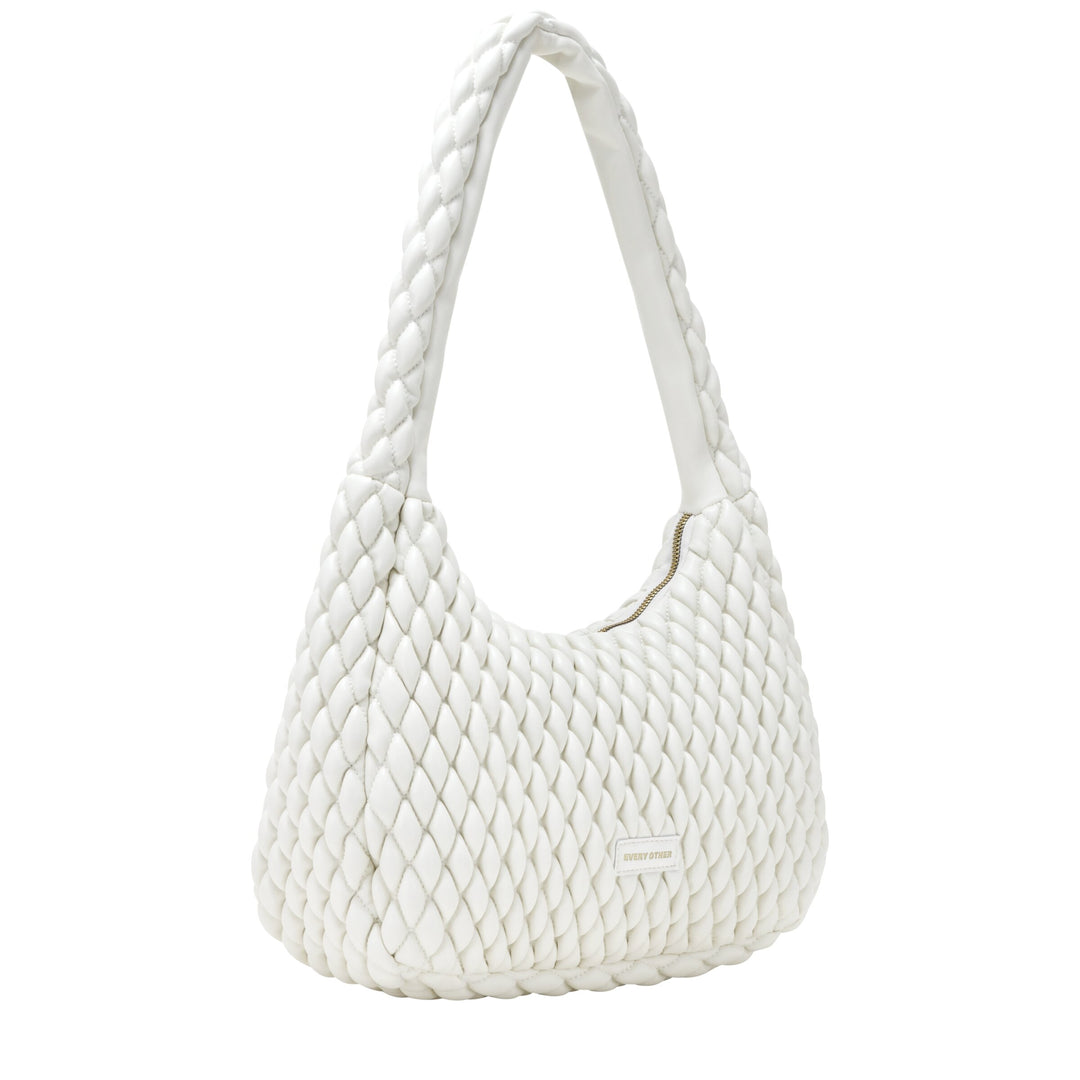EVERY OTHER Quilted Shoulder Bag - White