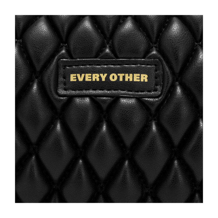 Every Other Quilted Camera Cros Body Bag - Black