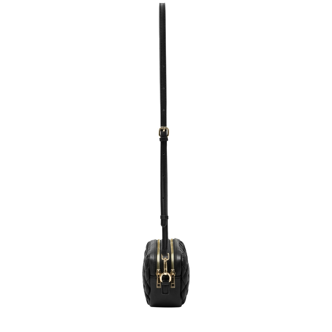 Every Other Quilted Camera Cros Body Bag - Black