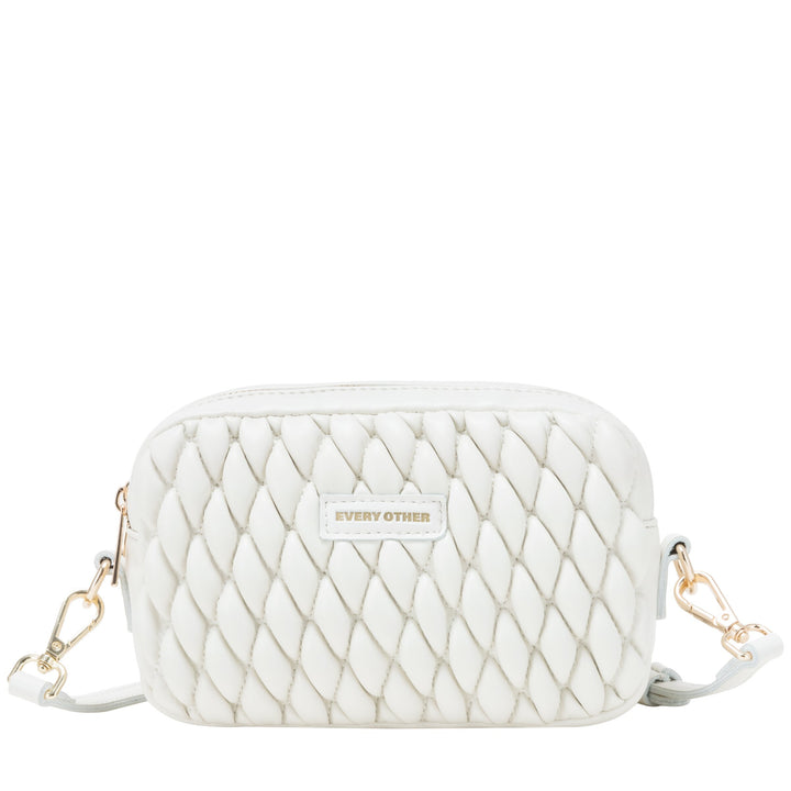 EVERY OTHER Quilted Camera Bag- White