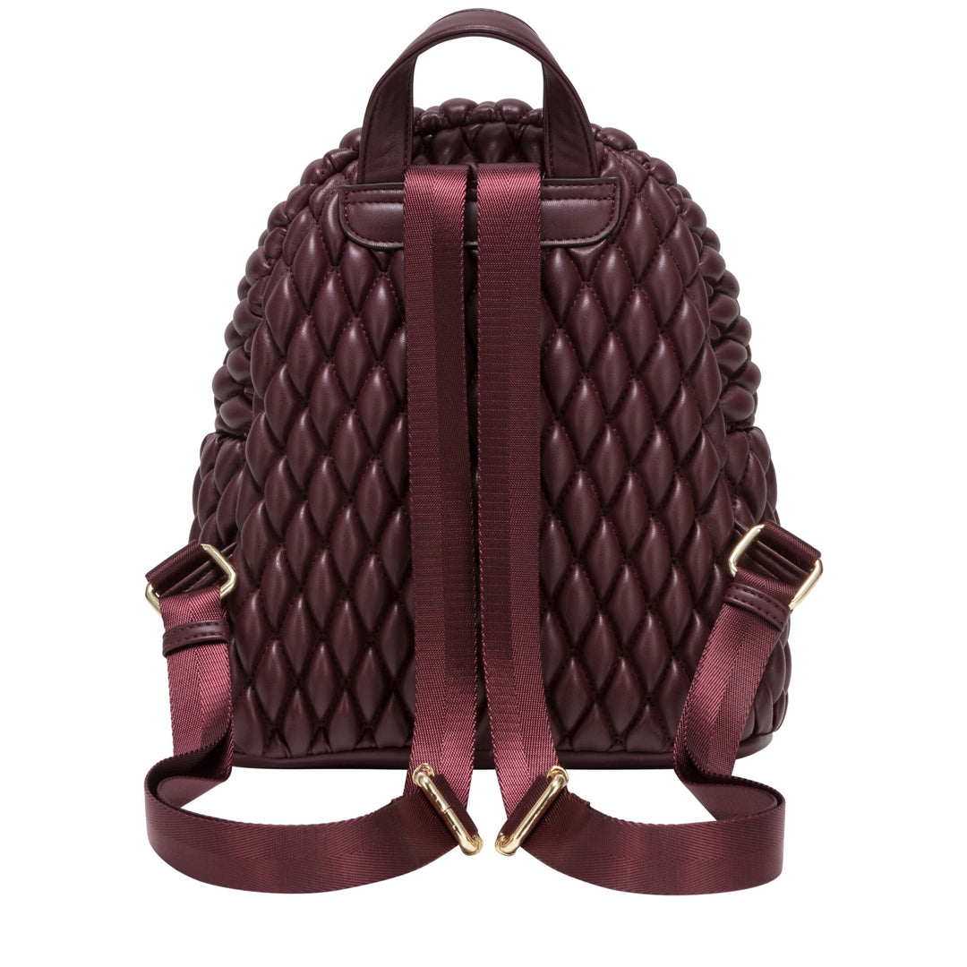 Every Other Mini Quilted Backpack - Burgundy