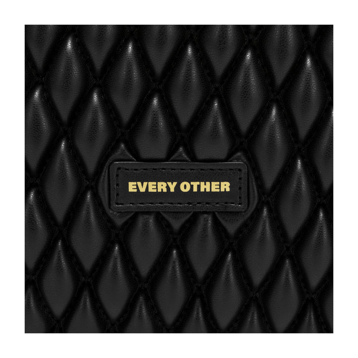 Every Other Large Quilted Tote Bag - Black