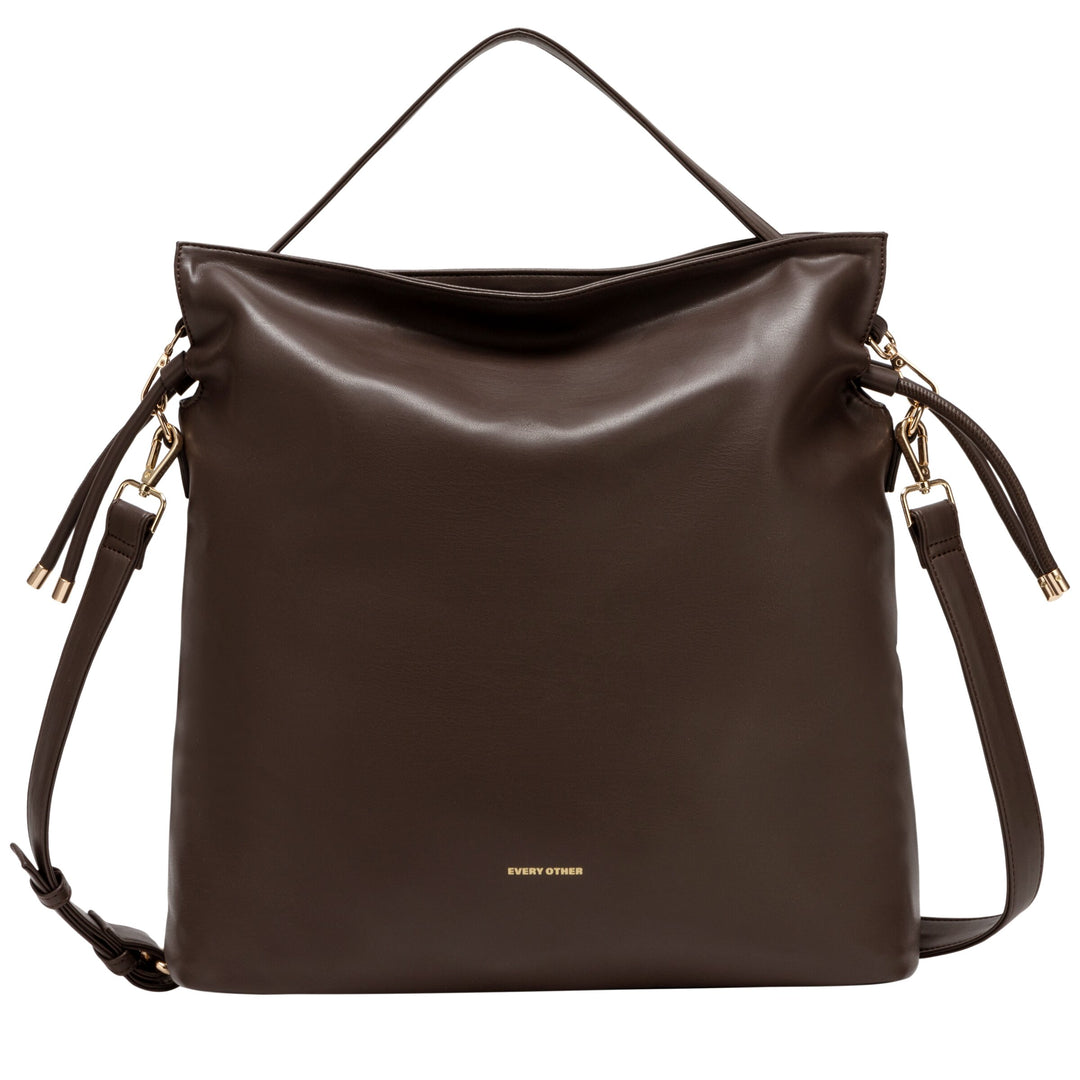 Every Other Drawstring Shoulder-Cross Body Bag - Clay