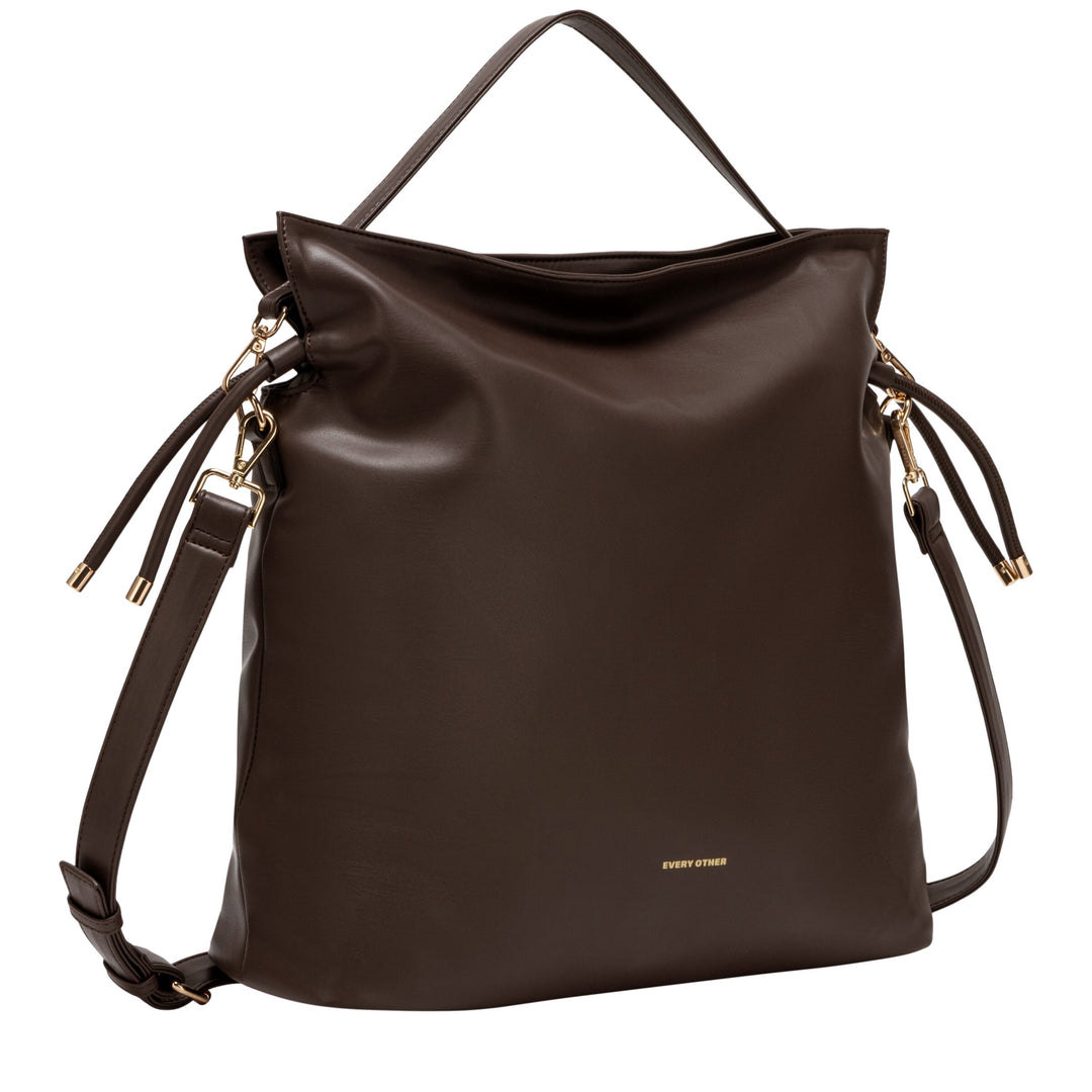 Every Other Drawstring Shoulder-Cross Body Bag - Clay