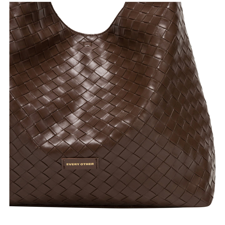 Every Other Single Strap Shoulder Bag - Brown