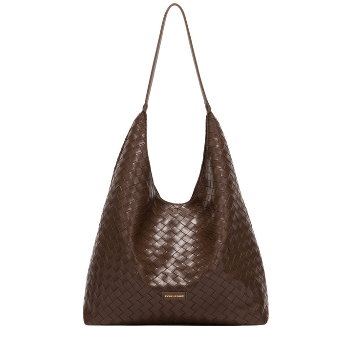 Every Other Single Strap Shoulder Bag - Brown