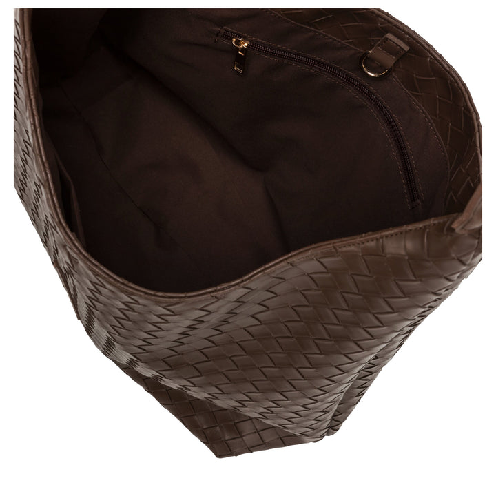 Every Other Single Strap Shoulder Bag - Brown