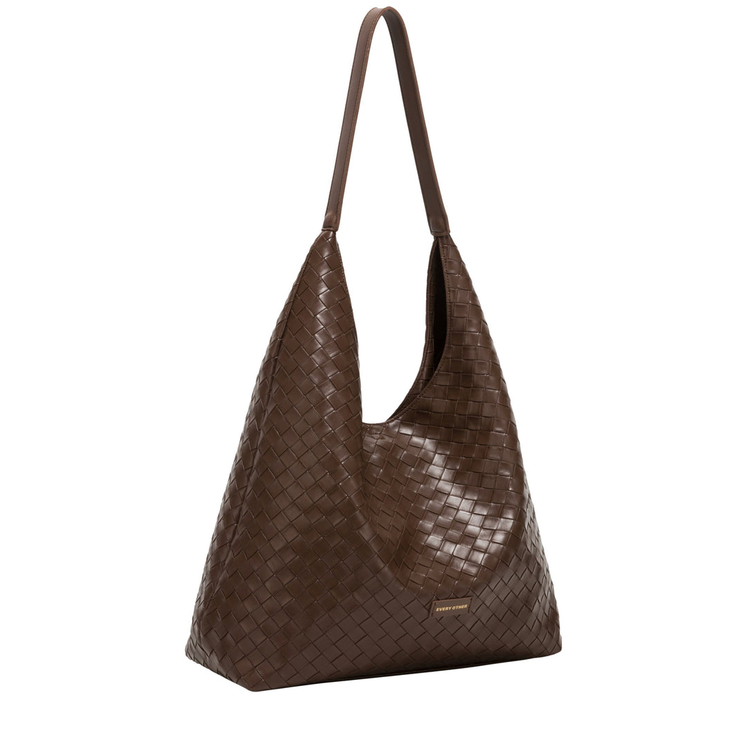 Every Other Single Strap Shoulder Bag - Brown