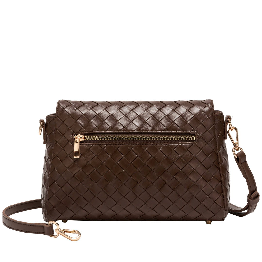 Every Other Flap Over Shoulder and Cross Body Bag - Brown