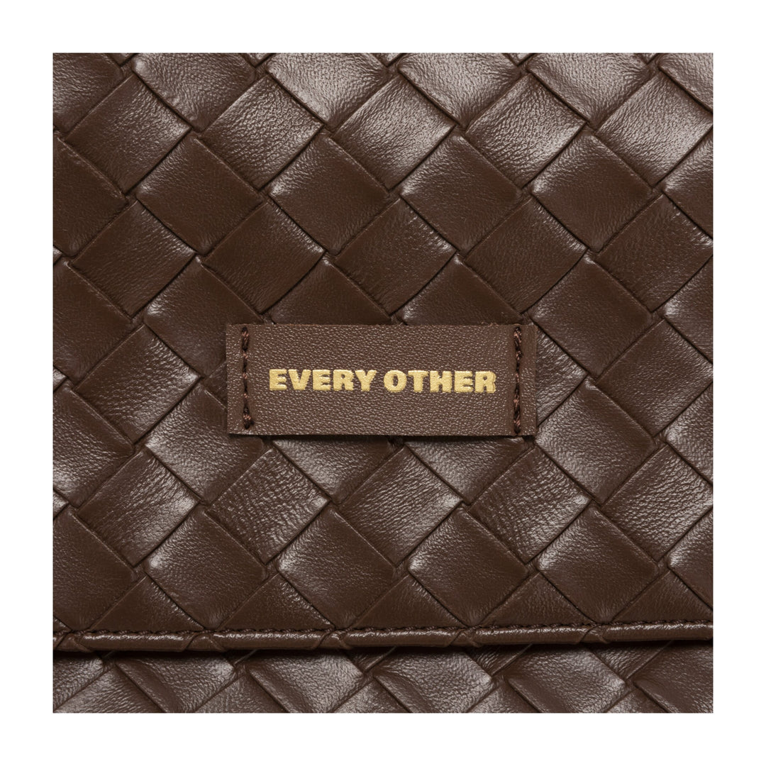 Every Other Flap Over Shoulder and Cross Body Bag - Brown