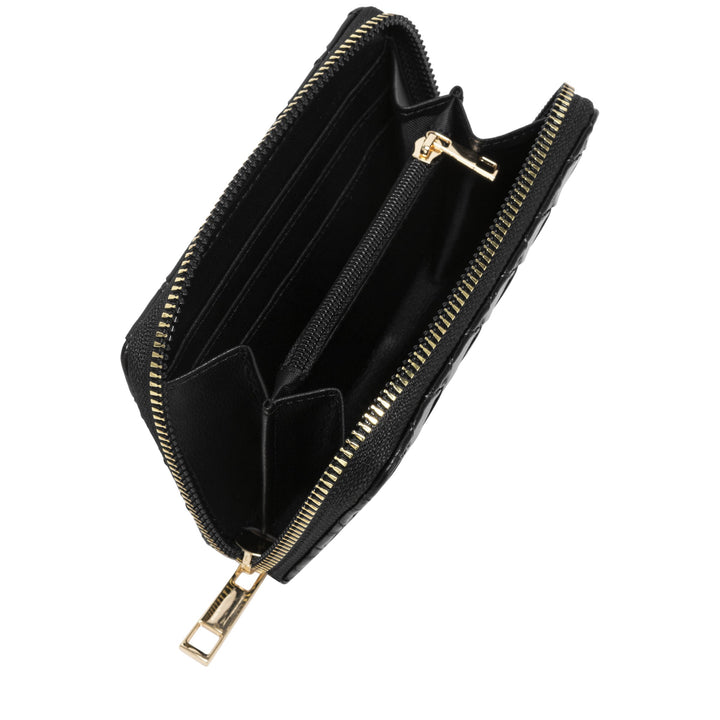 Every Other Woven Zip Purse - Black