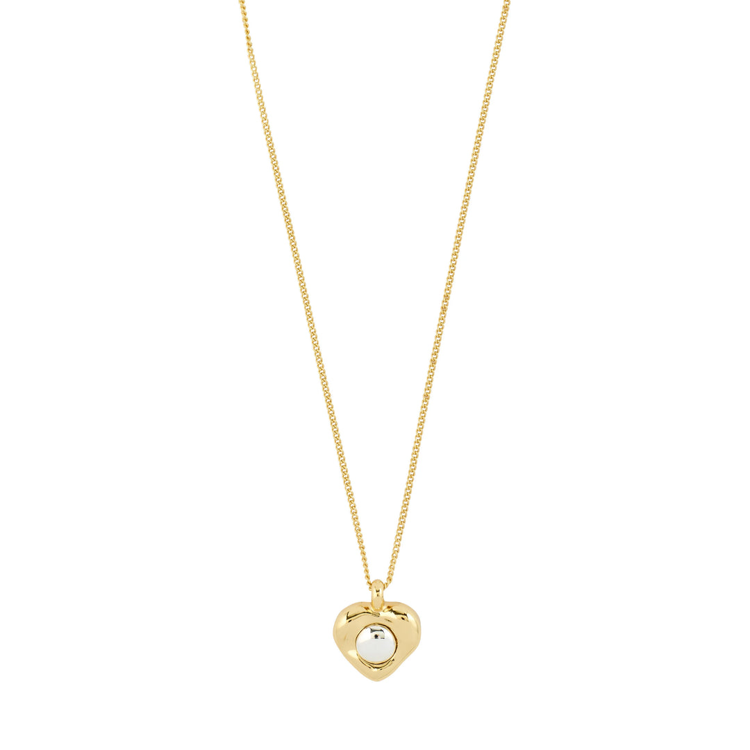Pilgrim Nova Heart Necklace Gold-Plated