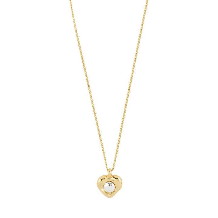 Pilgrim Nova Heart Necklace Gold-Plated