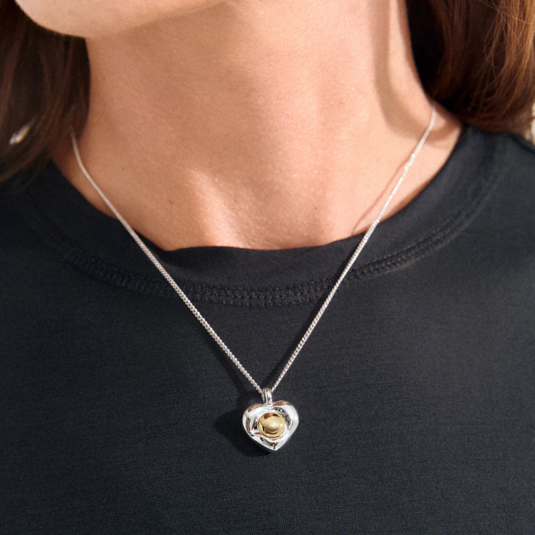 Pilgrim Nova Silver Plated Heart Necklace