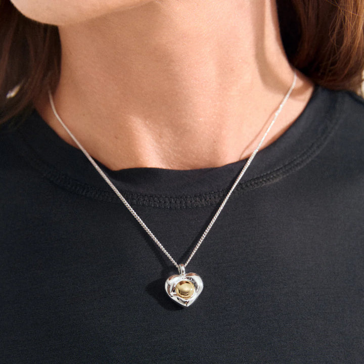 Pilgrim Nova Silver Plated Heart Necklace