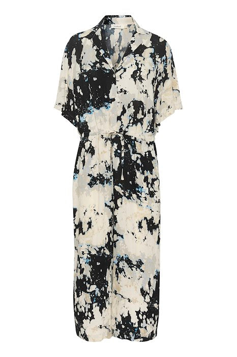 Soaked In Luxury Zaya Jumpsuit - Black Cloud Print