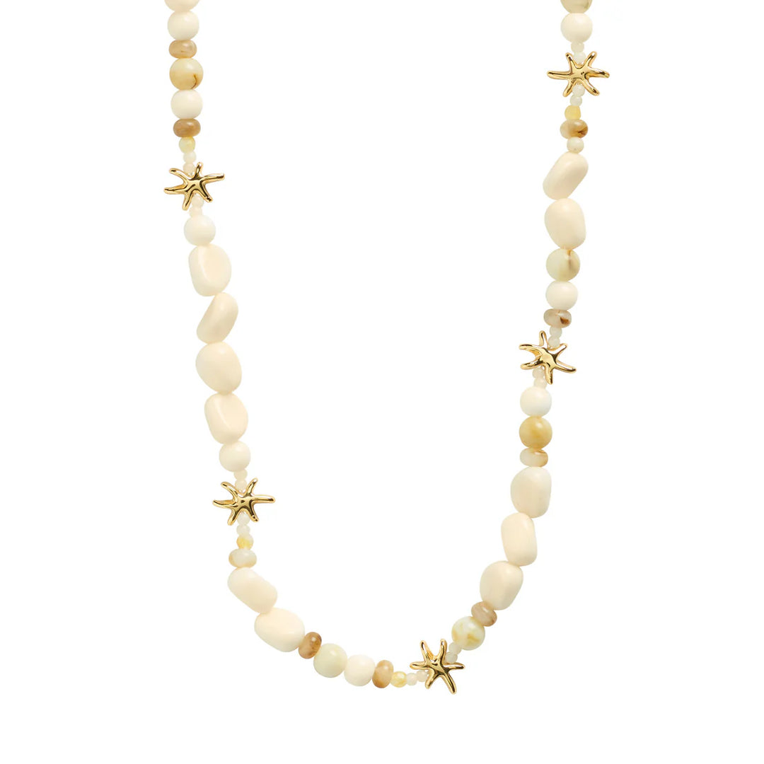 Pilgrim Prism Beaded Gold necklace