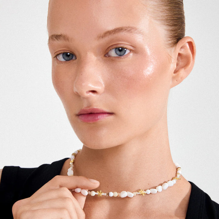 Pilgrim Prism Beaded Gold necklace