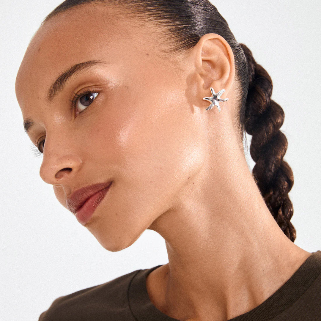 Pilgrim Prism Silver-Plated Earrings