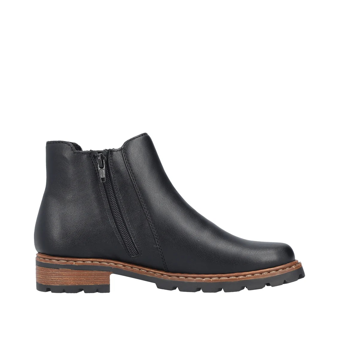 Rieker Chelsea Black Boots