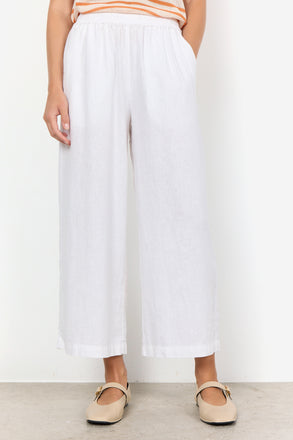 Soya Concept Ina Linen mix Pants- White