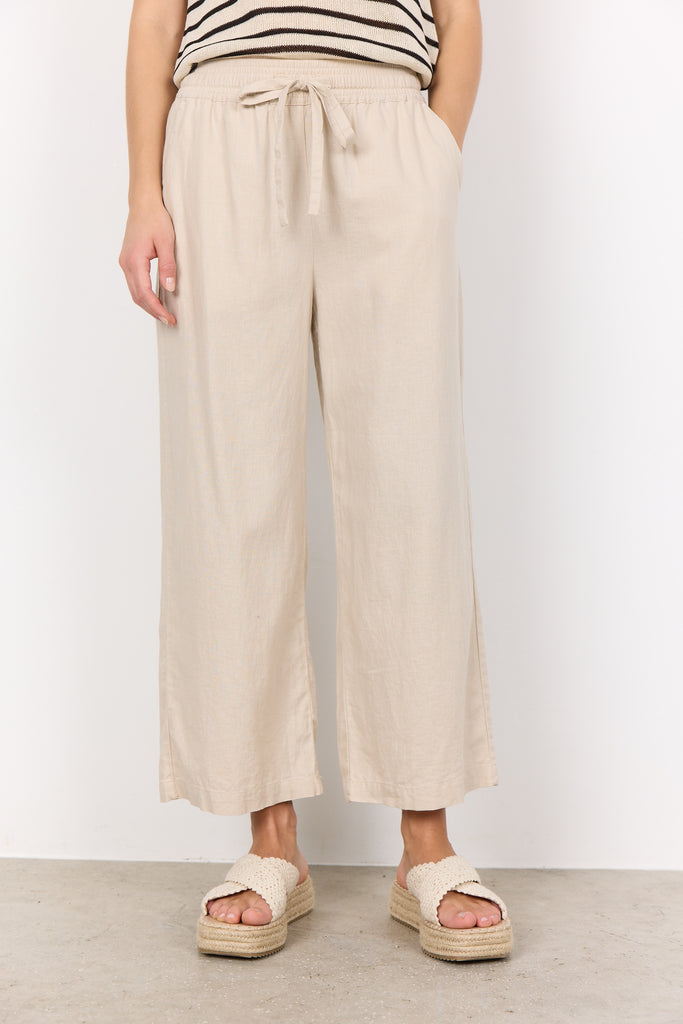 Soya Concept Ina Trousers- Sand