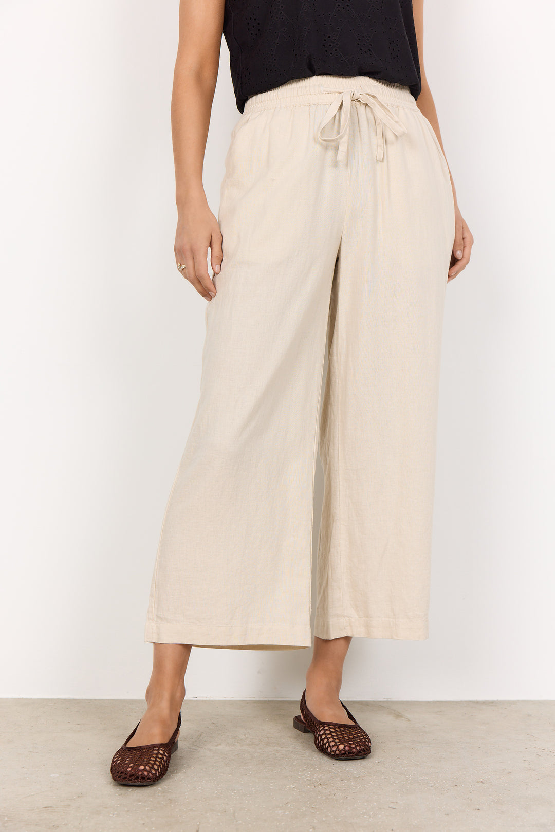 Soya Concept Ina 12C Trousers- Sand