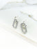 Envy Silver Pave Link Earrings