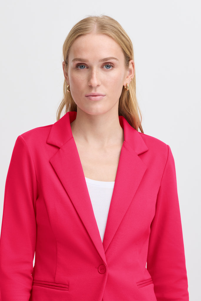 Ichi Kate Blazer- Bright Rose