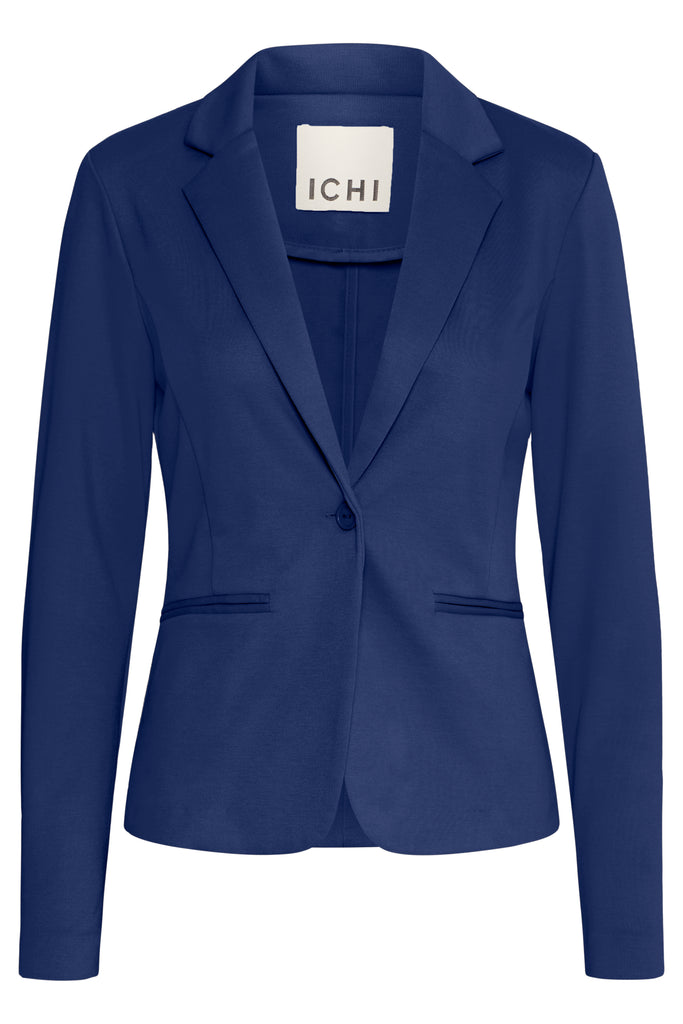 ICHI Kate Blazer- medieval blue