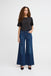 Ichi Twiggy Wide Leg Jeans- Dark Blue- Leg Length 30''