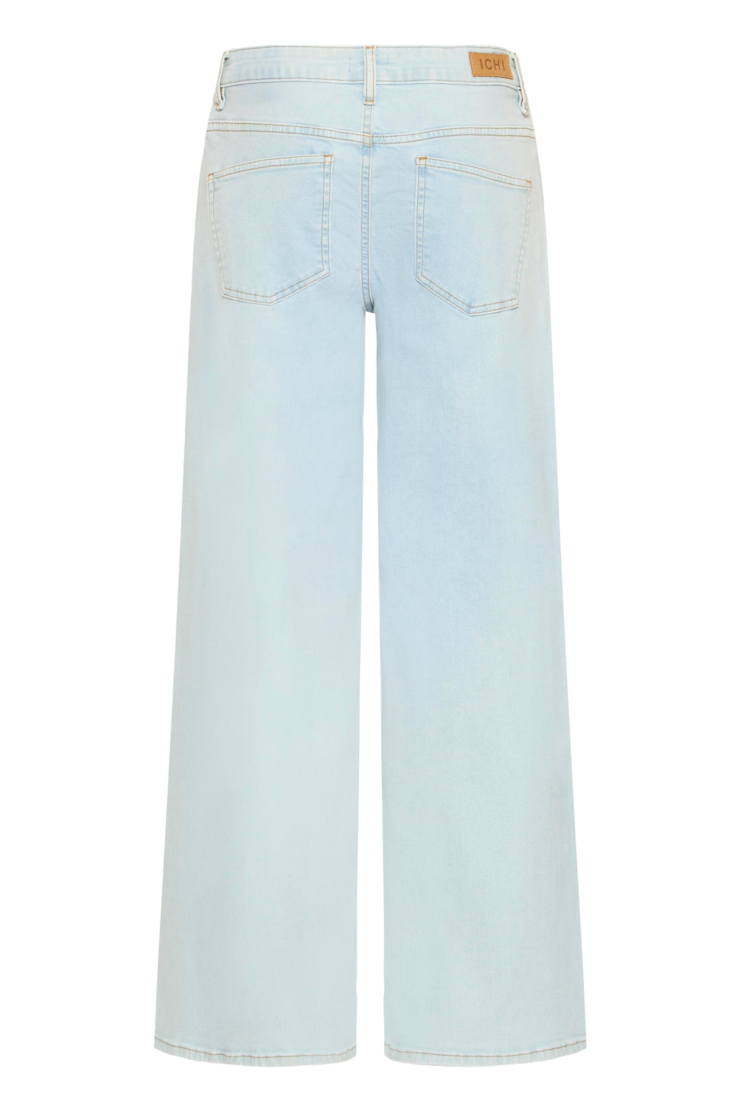 Ichi IHTwiggy Wide Leg Jeans- Light Blue Bleached