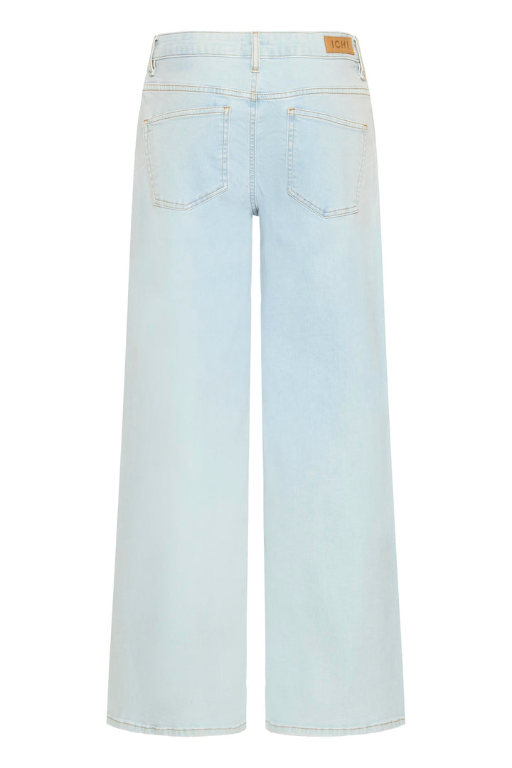 Ichi IHTwiggy Wide Leg Jeans- Light Blue Bleached