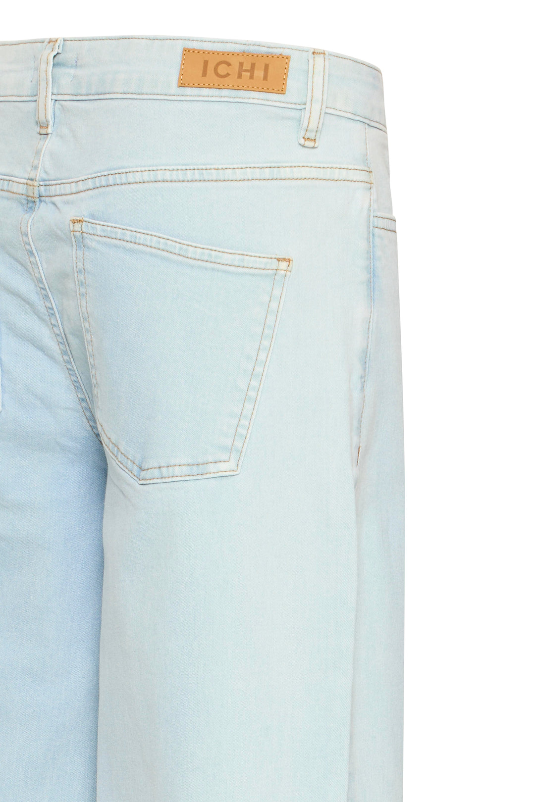 Ichi IHTwiggy Wide Leg Jeans- Light Blue Bleached