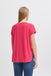 Ichi Rebel V Neck Tshirt- bright rose