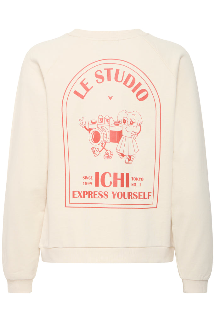 ICHI Marrot Sweatshirt Birch