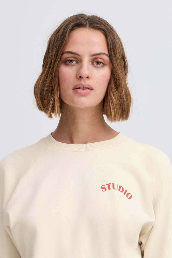 ICHI Marrot Sweatshirt Birch