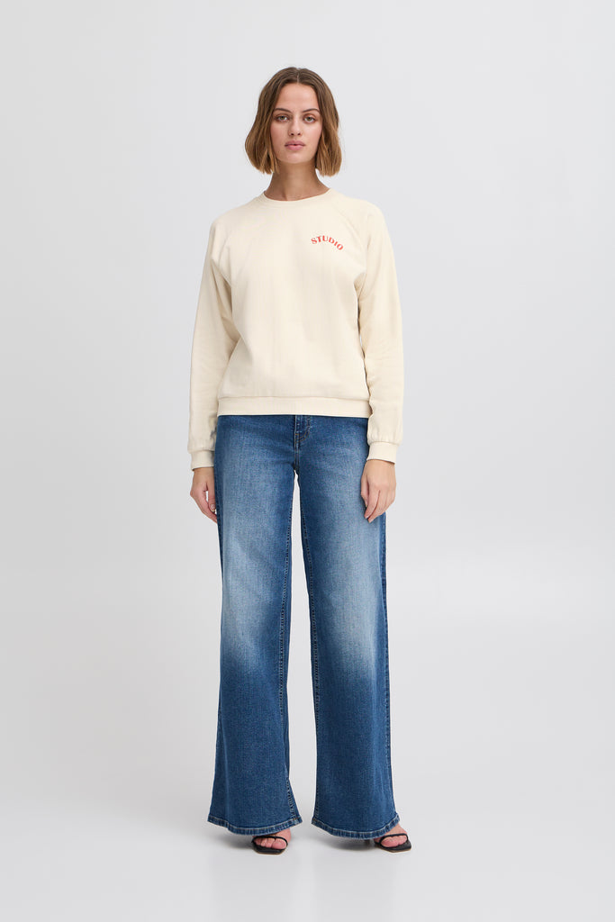 ICHI Marrot Sweatshirt Birch