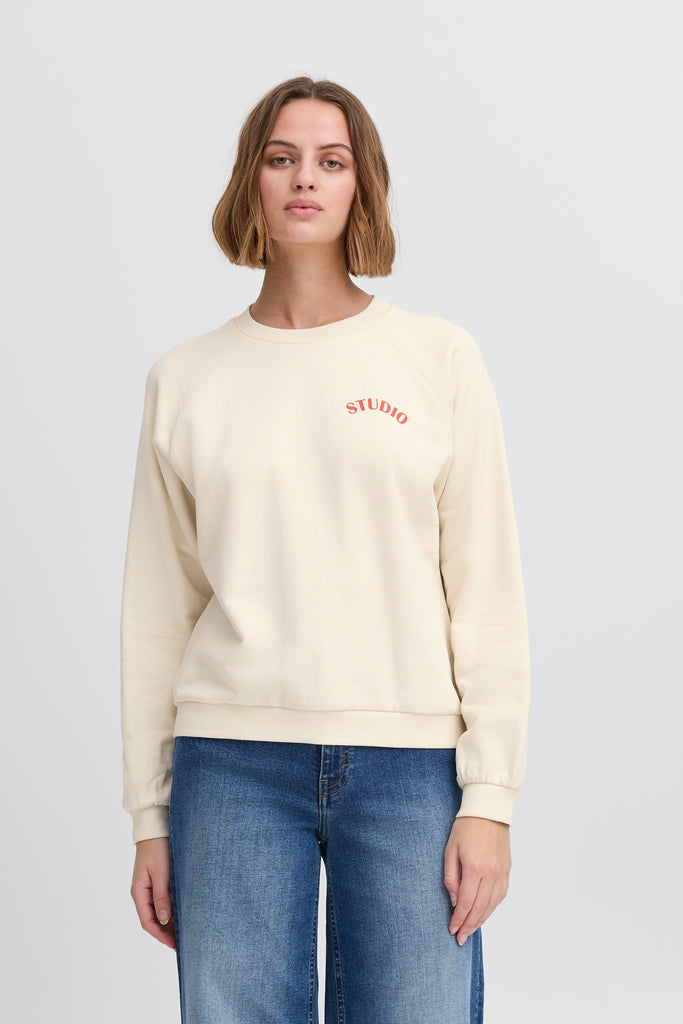 ICHI Marrot Sweatshirt Birch