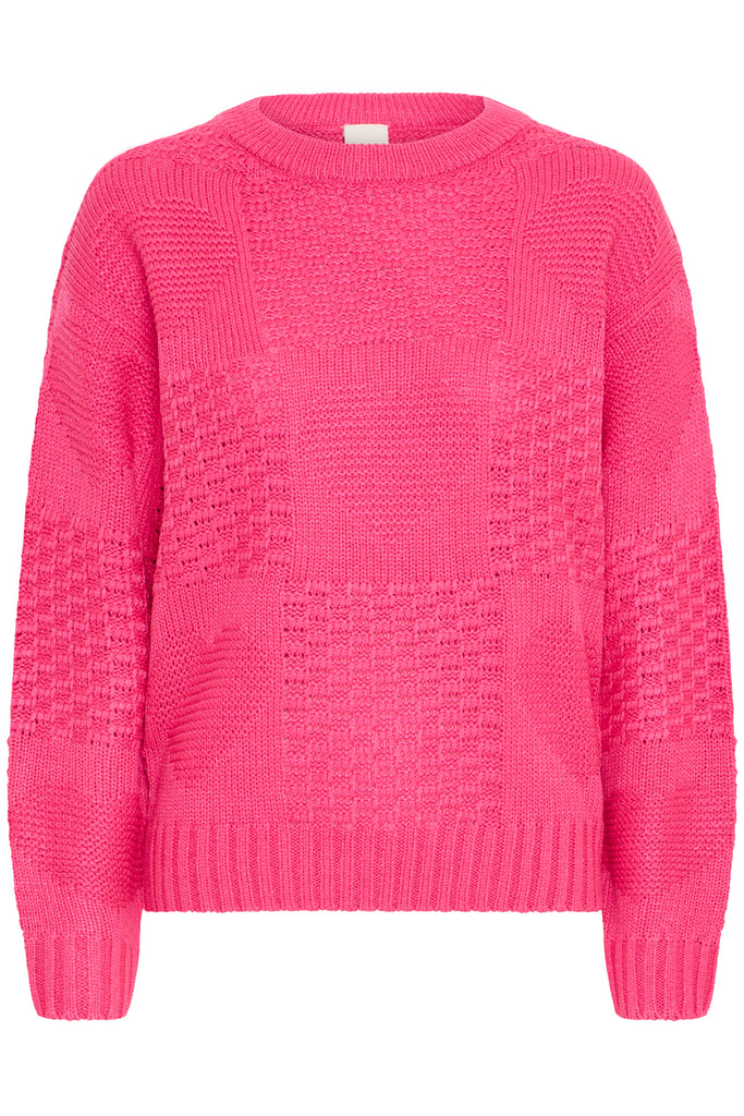 ICHI Agnete Pullover Pink Yarrow