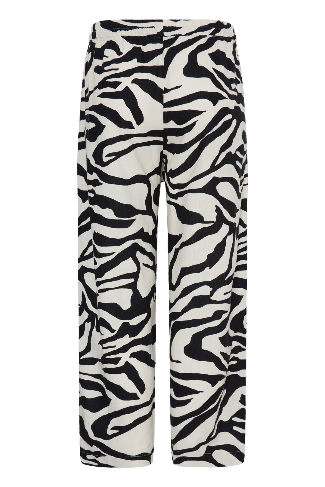 ICHI IHLINNO Barrel Trousers- Graphic Animal
