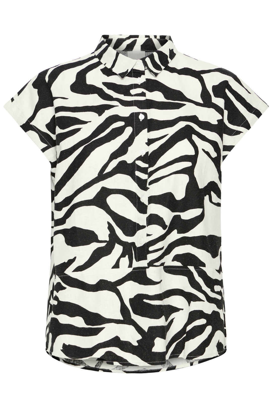 IHLINNO Short Sleeve Blouse- Graphic Animal
