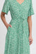 Ichi Vera Dress-Pine Green Flowers