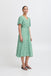 Ichi Vera Dress-Pine Green Flowers