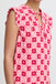 Ichi Vera Top- Bright Rose IKat
